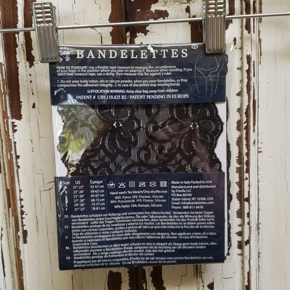 Black anti chaffing bandelette